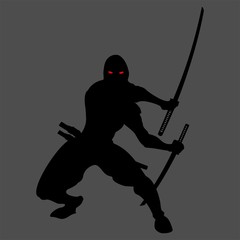 ninja silhouette © rattakette