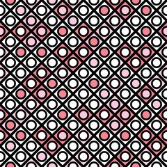 Decorative geometric shapes tiling. Monochrome irregular pattern.  Abstract  background. Artistic decorative ornamental lattice