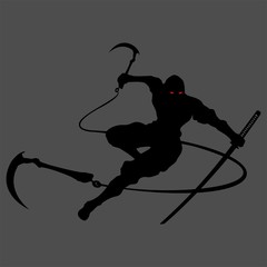 ninja silhouette © rattakette