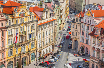 Fototapeta na wymiar Old Prague street