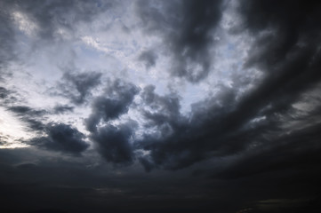 Obraz premium dark storm clouds before rain