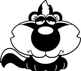 Cartoon Sad Skunk