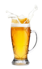 beer with splash