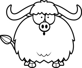 Surprised Cartoon Yak