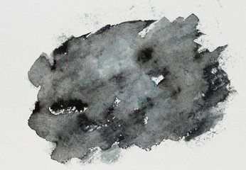 Abstract hand painted grey watercolor background