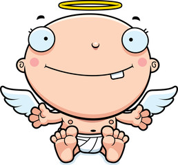 Cartoon Baby Angel Smiling