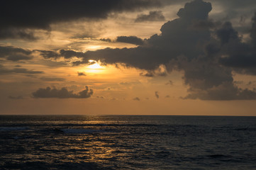 Fototapeta na wymiar Sunset over the Andaman Sea