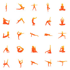 Obraz premium Yoga silhouette