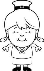 Smiling Cartoon Sailor