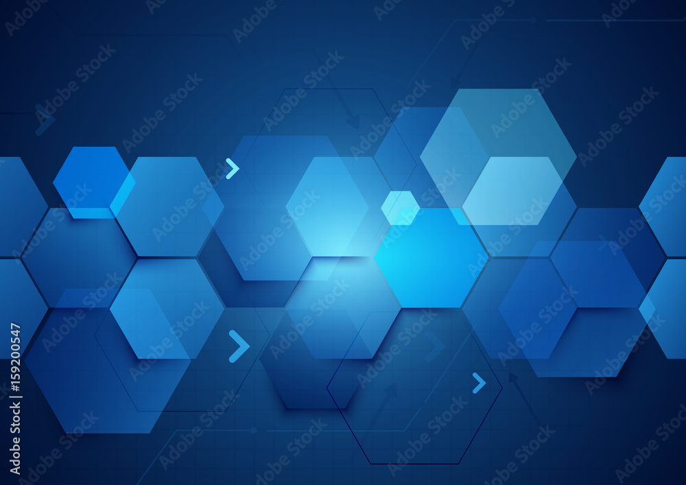 Aufkleber abstract geometric and shiny technology concept background