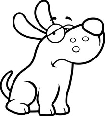 Sad Cartoon Dog