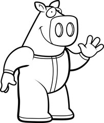Cartoon Pig Pajamas