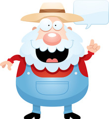Cartoon Farmer Talking