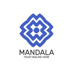 Blue Modern Abstract Logo