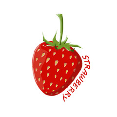 Logo Icon Design Strawberry Farm