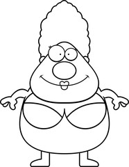 Cartoon Woman Swimsuit