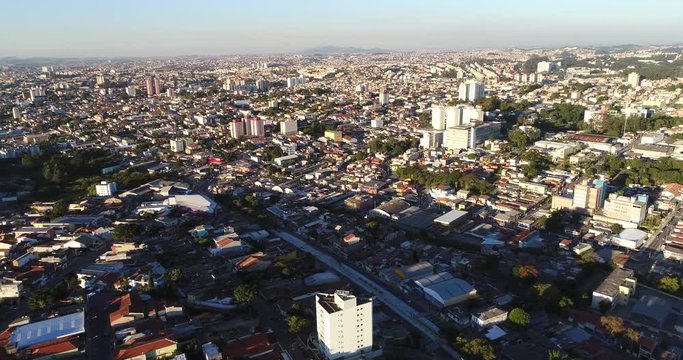 Aerial View of Itaquera District in Sao Paulo, Brazil
