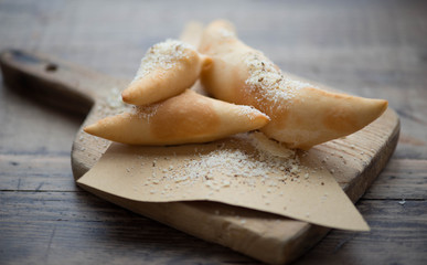 Fototapeta na wymiar Deep fried Italian speciality bread