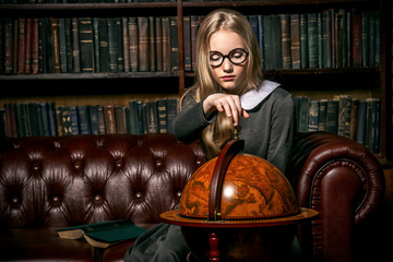 study at a library
