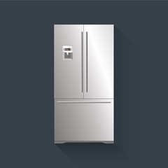 Modern fridge icon. 