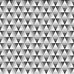 Seamless Monochrome Pattern. Grungy Geometric Shapes Tiling.