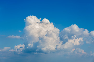 Obraz na płótnie Canvas White clouds on blue sky. Cumulus cloud.