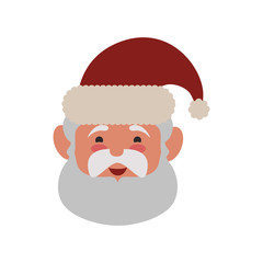 Santa claus cartoon icon vector ilustration graphic