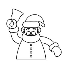 Santa claus cartoon icon vector ilustration graphic