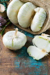 Giant white sweet onions of Sicily, new harvest