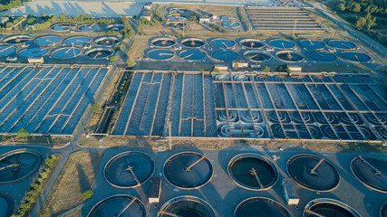 Top view of the aeration station