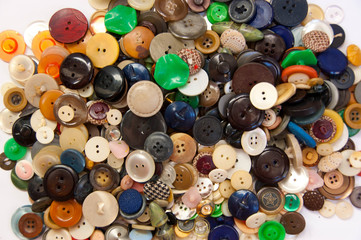 Colorful sewing buttons