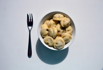 A lot of tasty dumplings in a plate