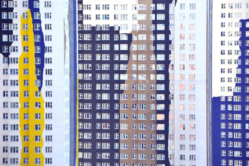 Multicolored high-rise buildings
