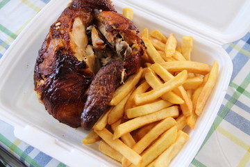 halbes Hähnchen