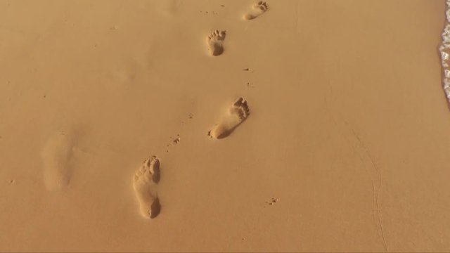 Spuren im Sand