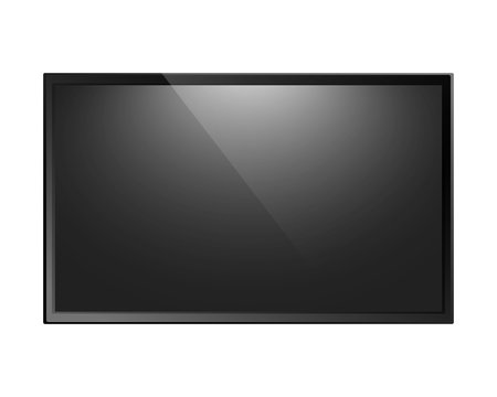 TV screen isolated
