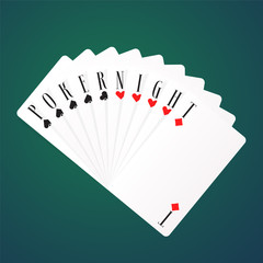 Poker night vector logo, icon