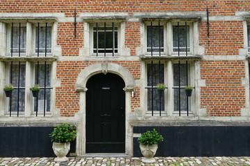 Naklejka premium A house at the beguinage in Lier, Belgium.