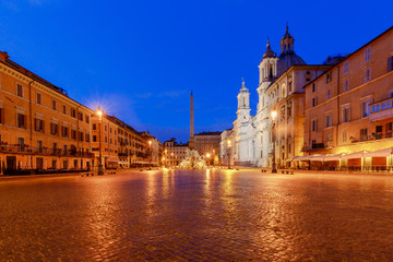 Naklejka premium Rome. Navona Square. Piazza Navona.