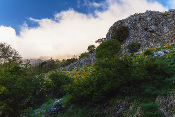 Lovely Mountains of Sicily. Late Spring early Summer Landscape in the hills of the island