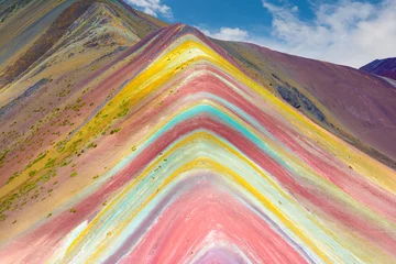 Papier Peint photo autocollant Vinicunca Vinicunca ou Rainbow Mountain, Pitumarca-Pérou