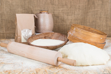 Ingredients for making sandwiches