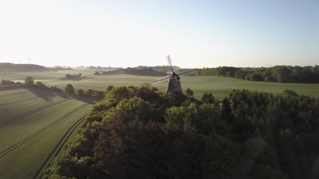 Windmill Over Blue Sky