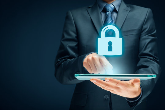 Cybersecurity internet concept