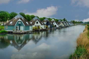 Fototapeta premium Almere living with water Victoria Regia straat street