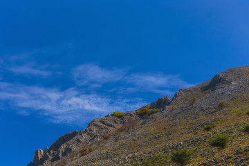 Lovely Mountains of Sicily. Late Spring early Summer Landscape in the Madonie hills of the island