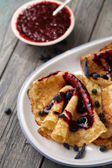 pancakes with jam