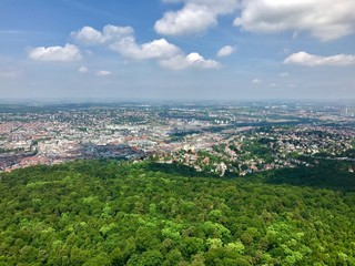 Fototapeta na wymiar View of the city of Stuttgart, Germany