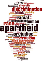 Apartheid word cloud