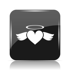 Heart angel icon
